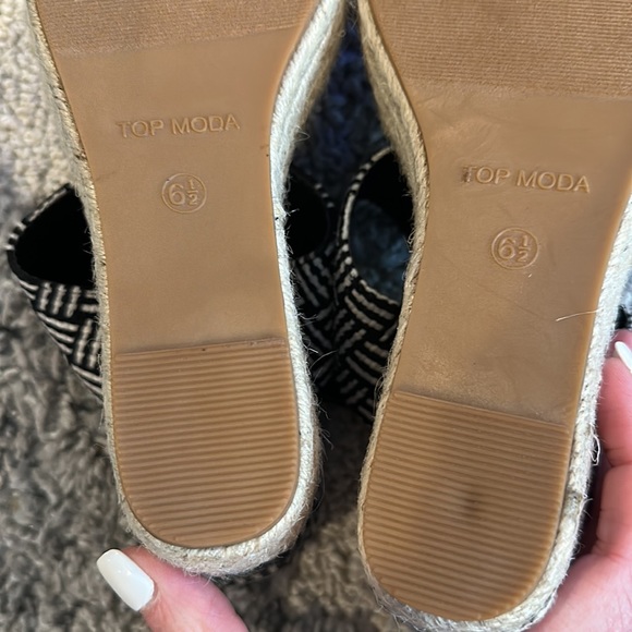 Top Moda wedges size 6 1/2 NWT NIB - Picture 8 of 11